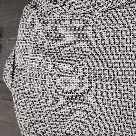 Le Suit Petite Ladies Grey/Black/ Ivory Waist Suit Jacket SZ 12p - Picture 10 of 11